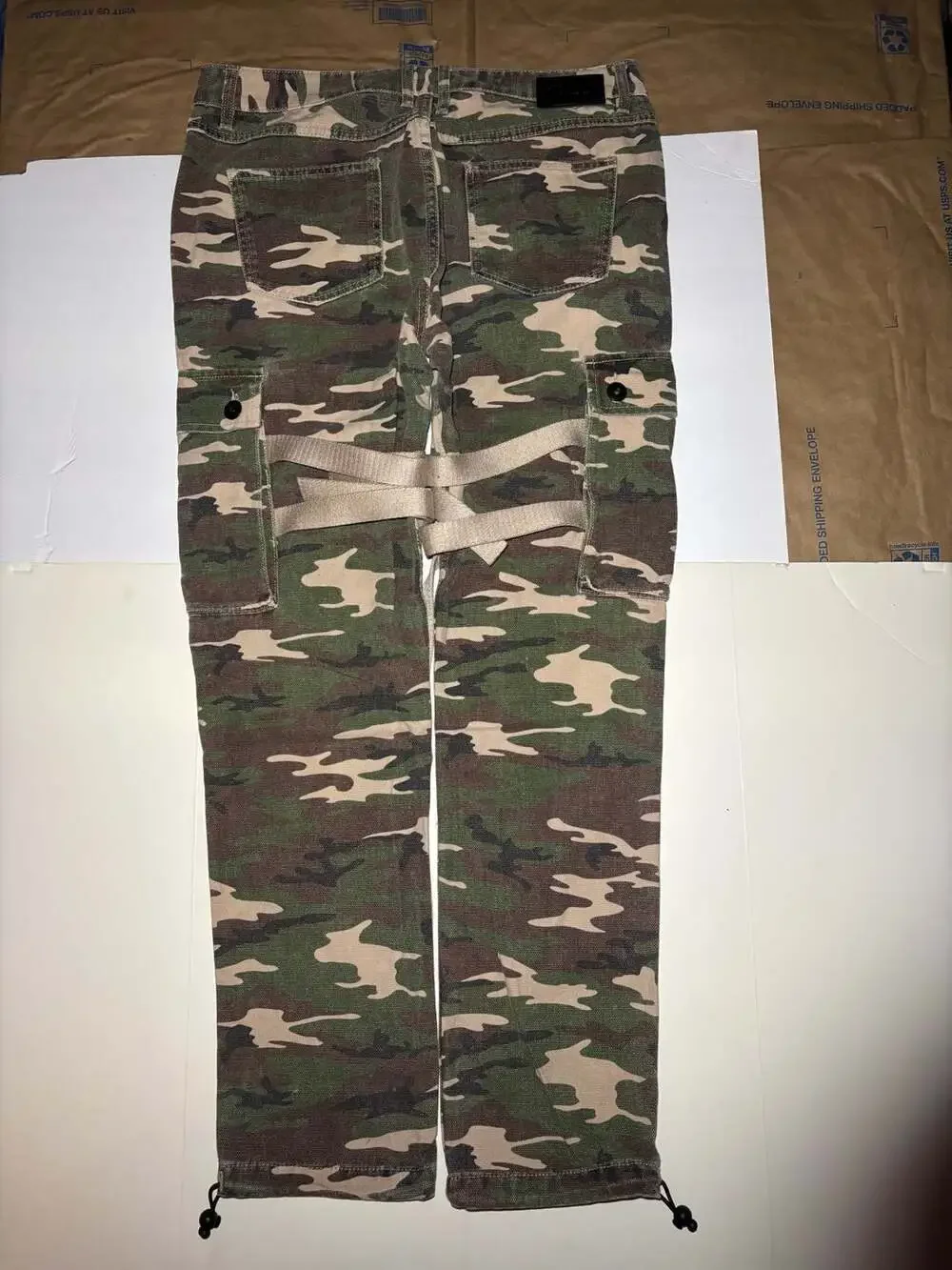 Fairplay Los Angeles Camo Bondage Utility Cargo Pants